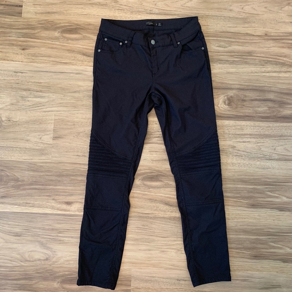 Prana Black Moto Pants Size 8 Women's